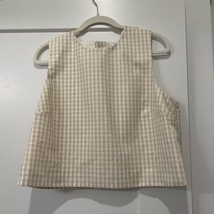 Antonio Melani Gingham Top Size 14